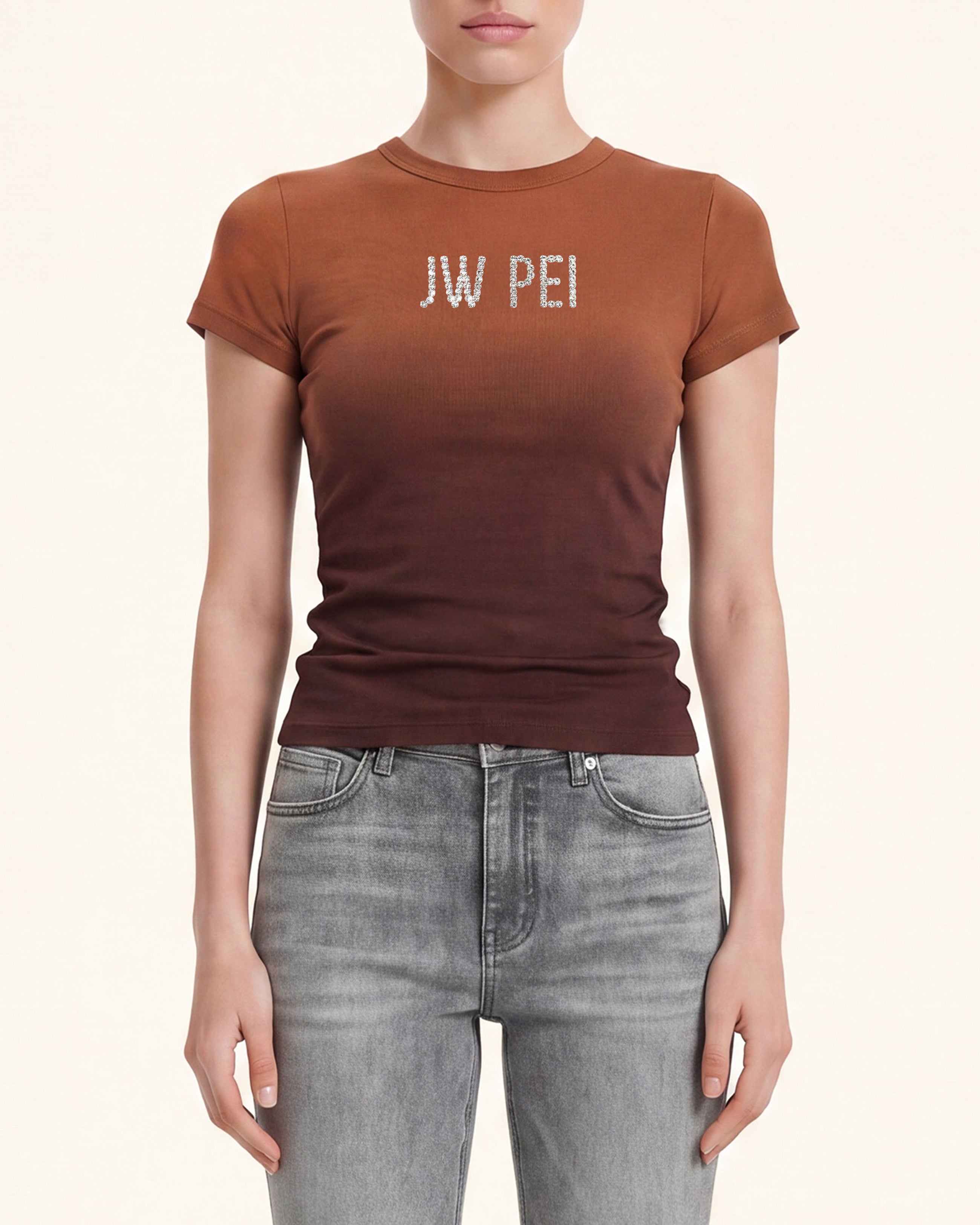 The Stella Shimmer Shaded Tee - Chestnut Peak