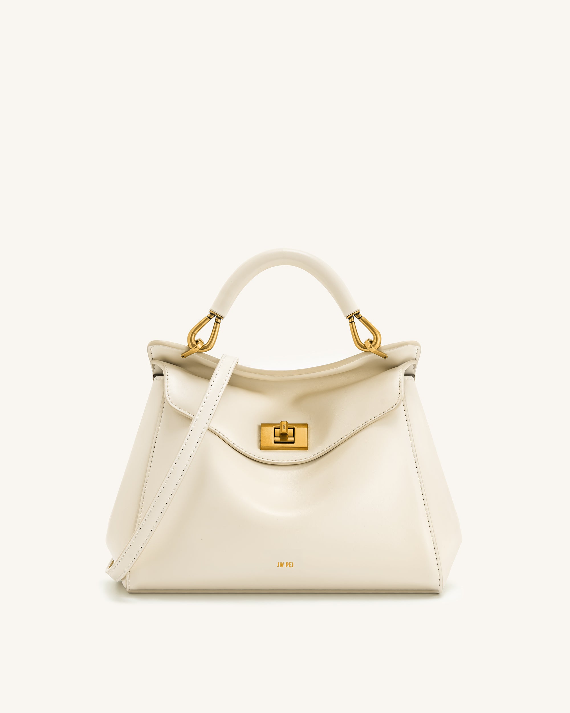 Lucia Classic Top Handbag - White | JW PEI