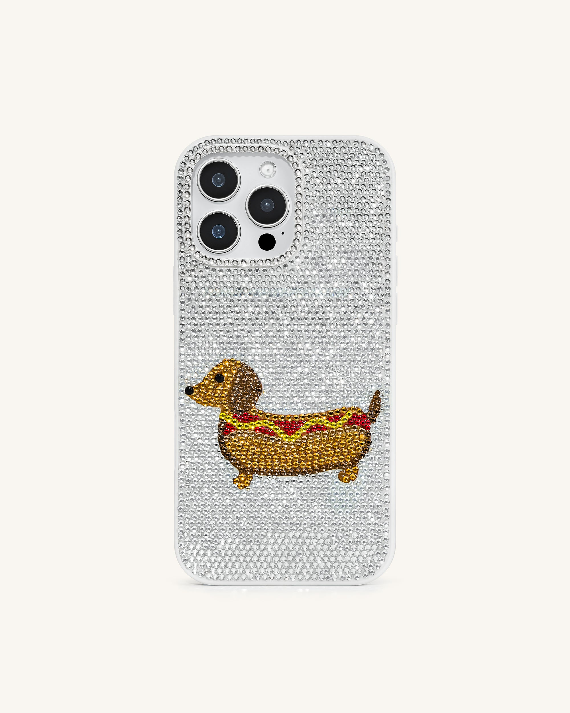 Dachshund Hot Dog Case White - Main Image