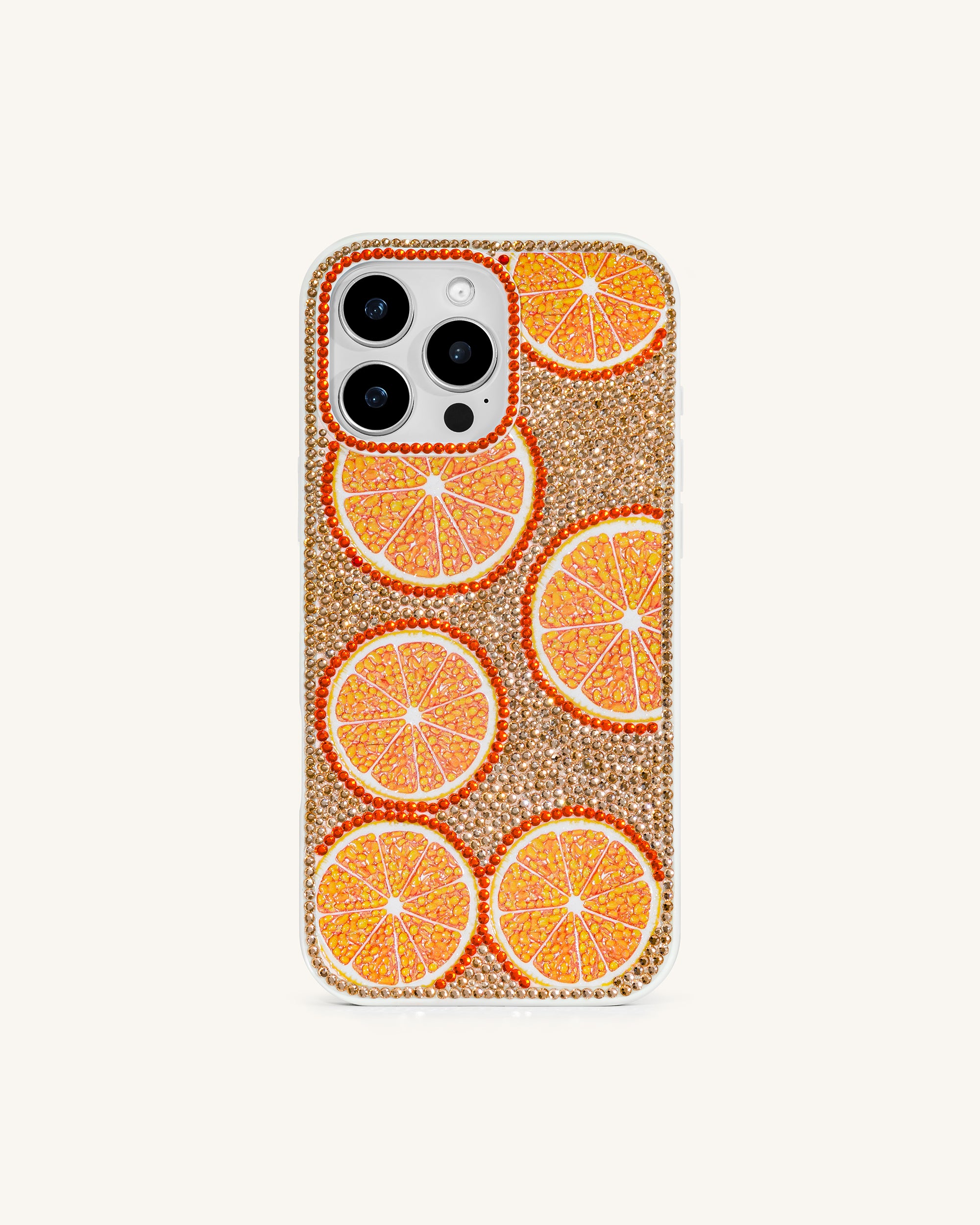 Orange Burst Bling Phone Case - Multicolor Orange
