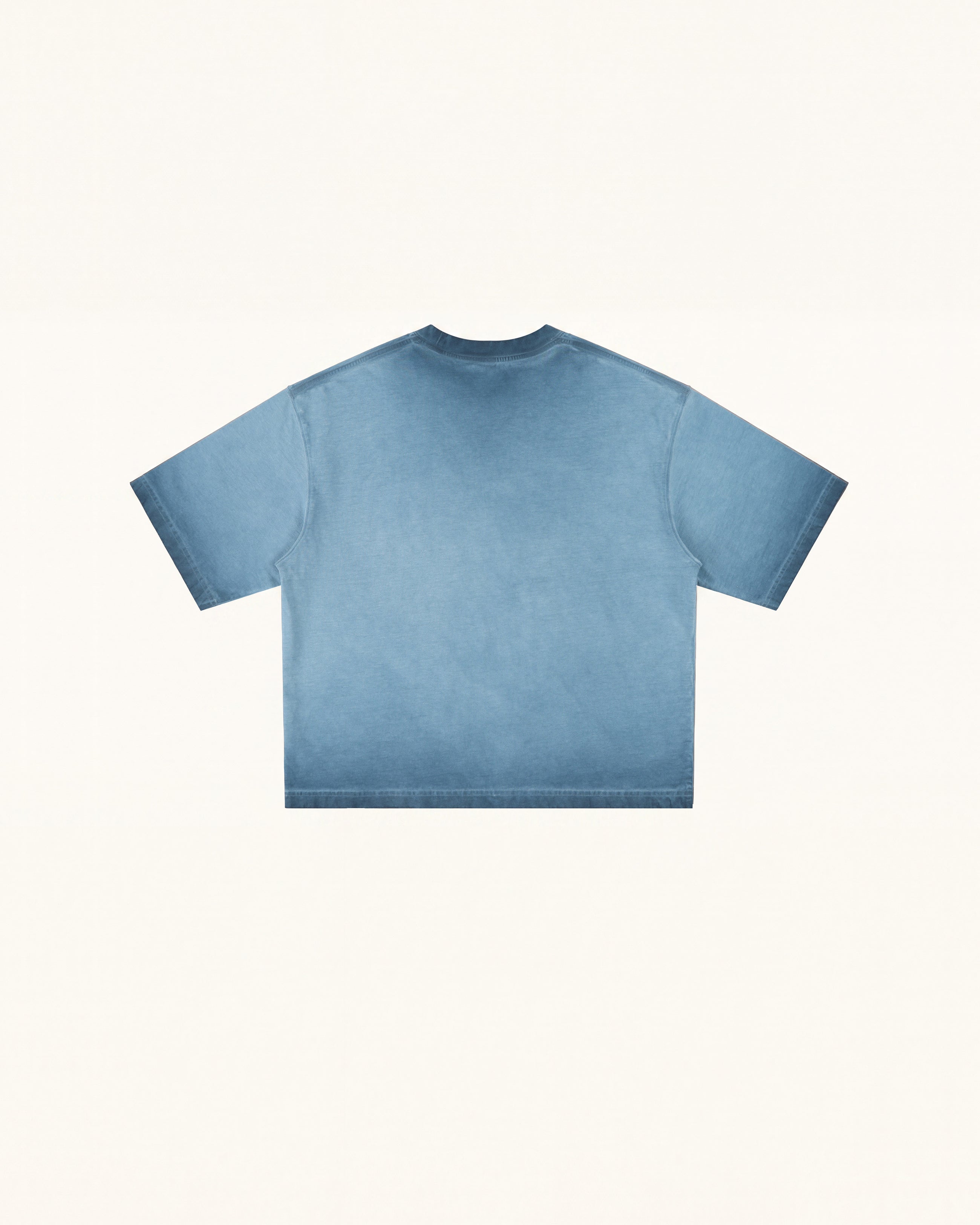 The Angelic Dripping Crystal Wings Tee - Acid Blue