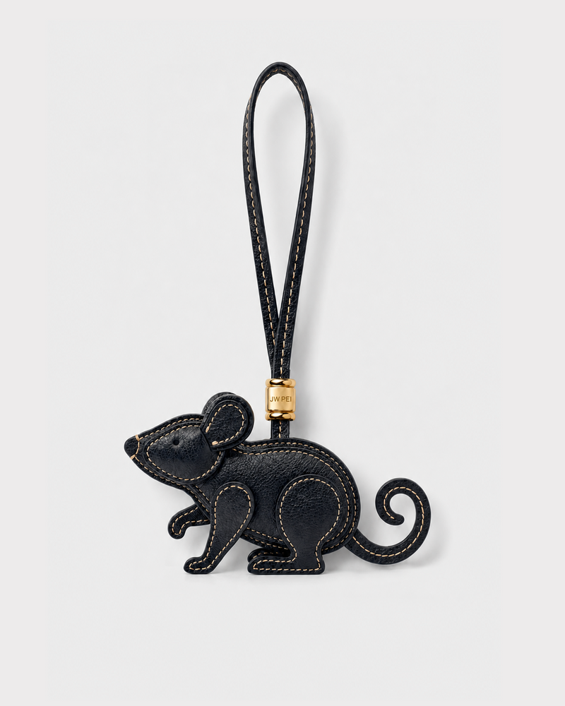 Little Mouse Bag Charm - Black