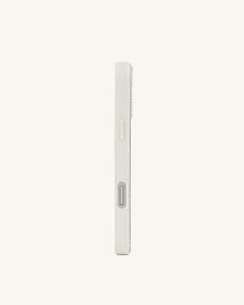 Pink Coral Artificial Crystal Phone Case - White