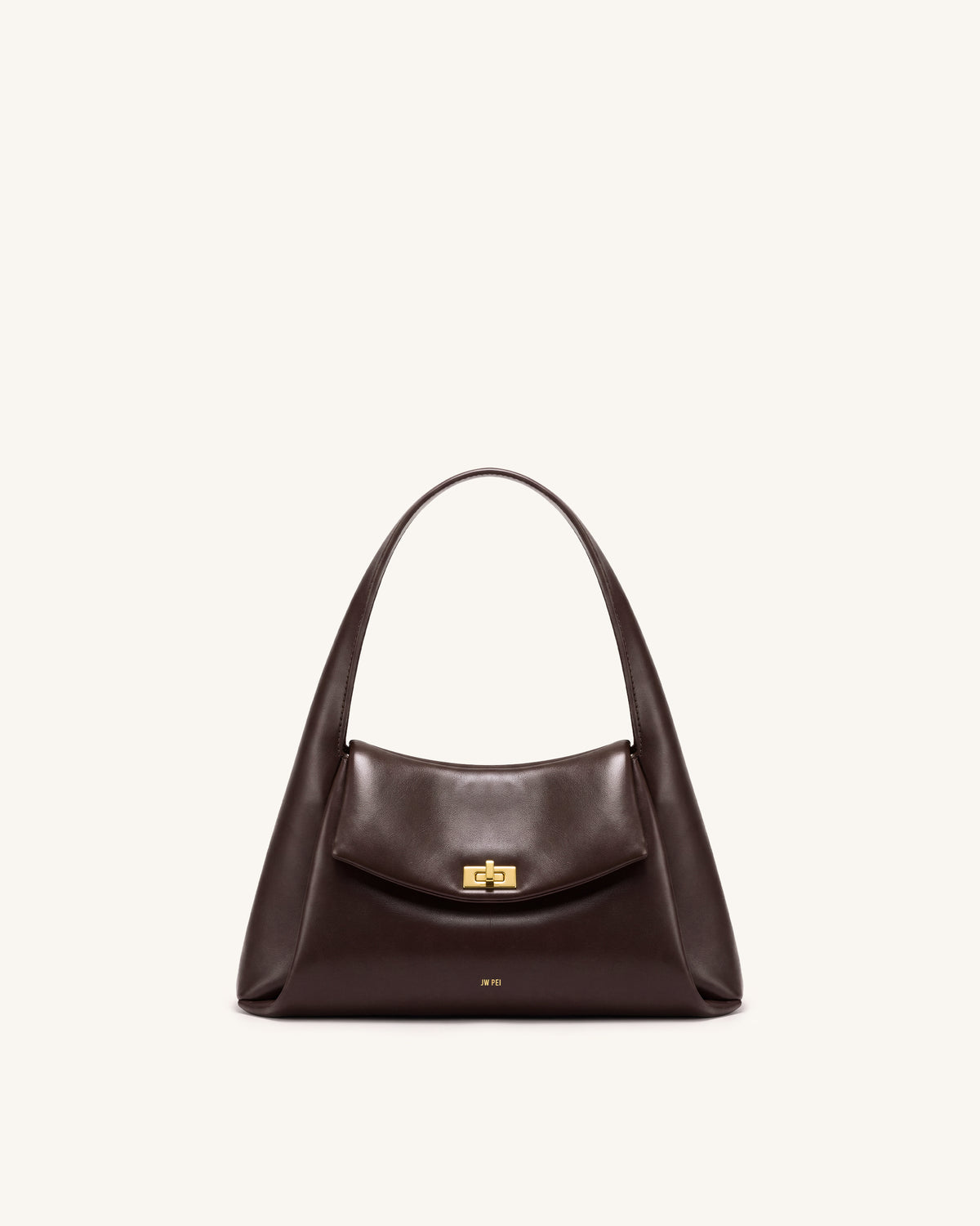 Carmen Flap Top Handle Bag - Dark Brown