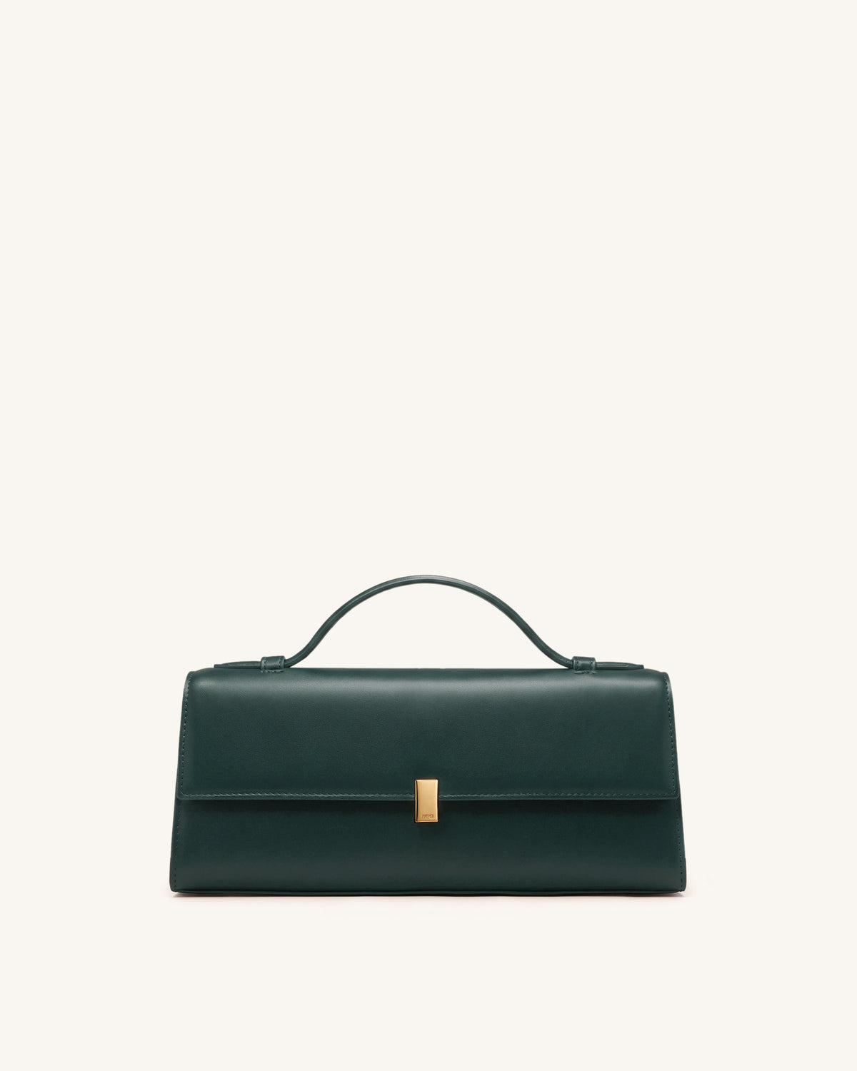 Delphine Flap Top Handle Bag - Deep Dark Green