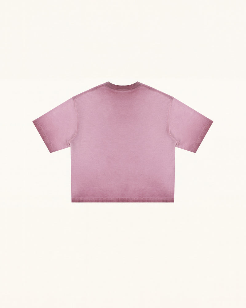 The Angelic Dripping Crystal Wings Tee - Dusty Rose