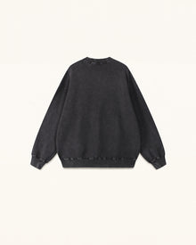 The Enchanted Rhinestone Rose Pullover - Black