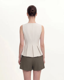 Structured Seam Round - Beige