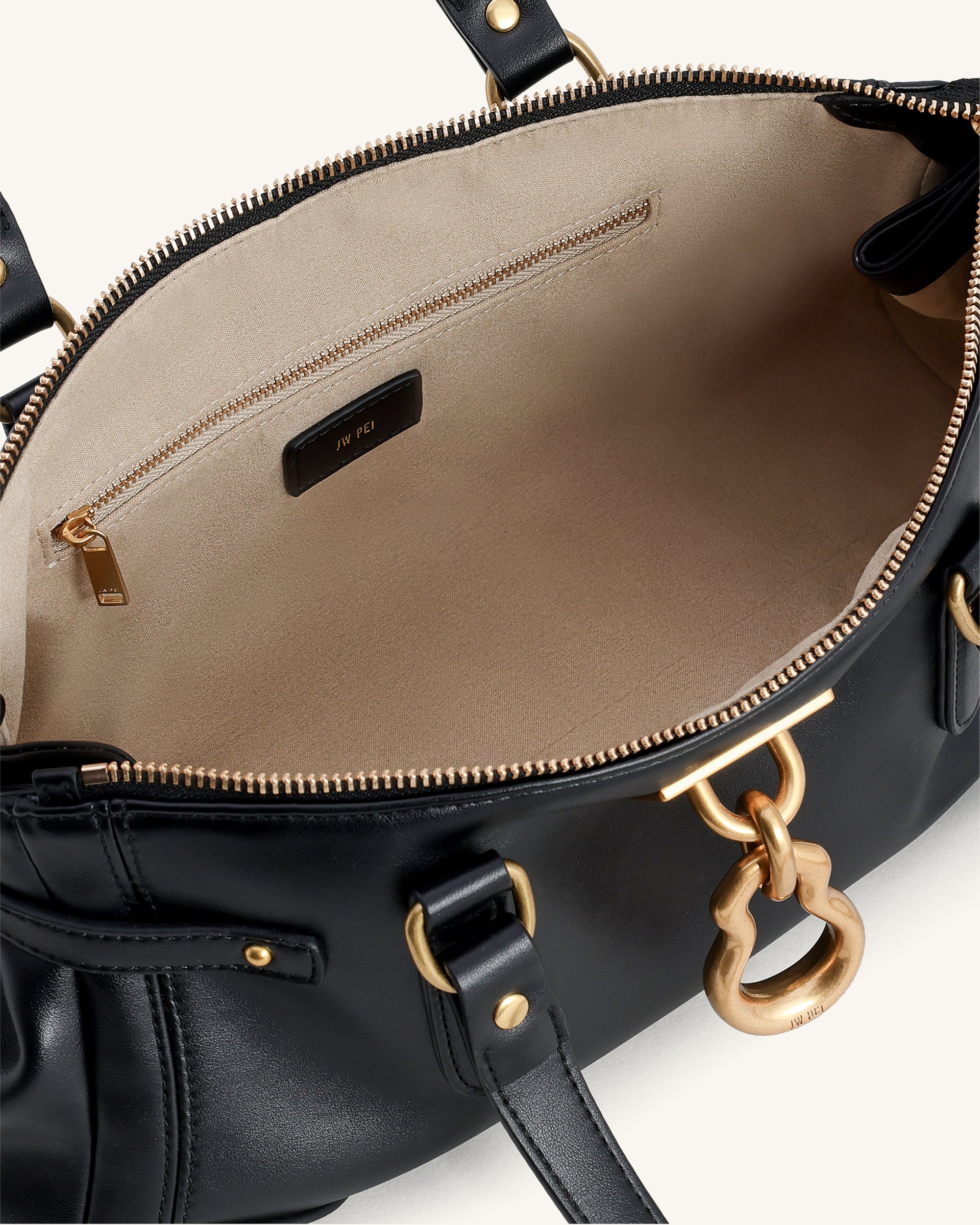 Yvette Elongated Tote Bag - Black