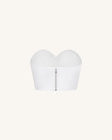 Sweetheart Bustier - White
