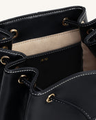 Harper Buckle Pocket Backpack - Black