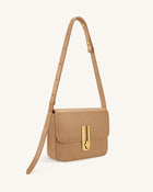 Evania Lock Shoulder Bag - Camel