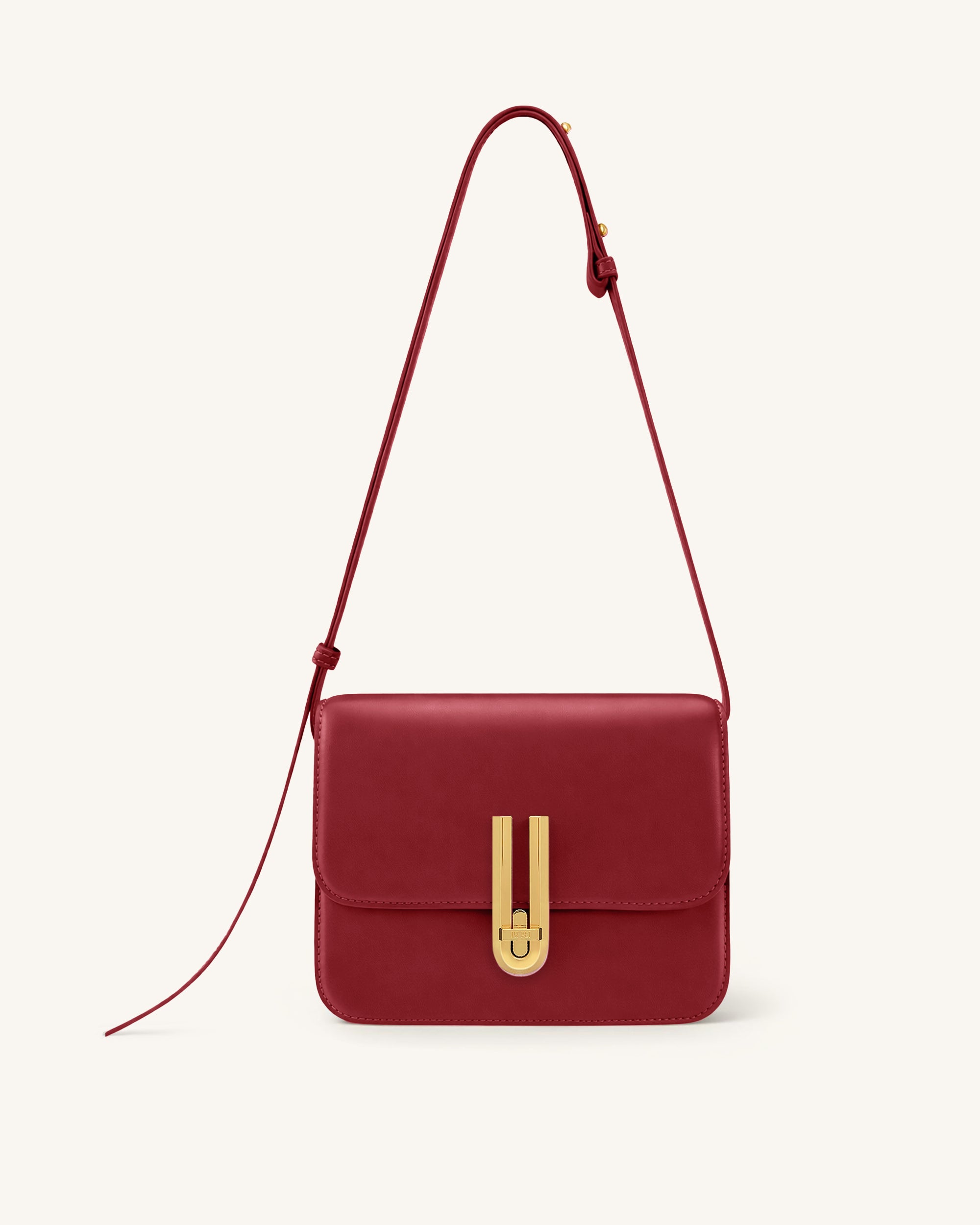 Evania Lock Shoulder Bag - Red