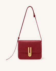 Evania Lock Shoulder Bag - Red