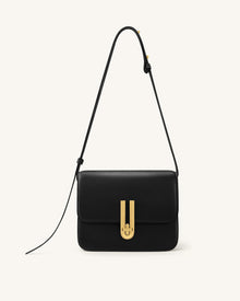 Evania Lock Shoulder Bag - Black