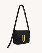 Evania Lock Shoulder Bag - Black