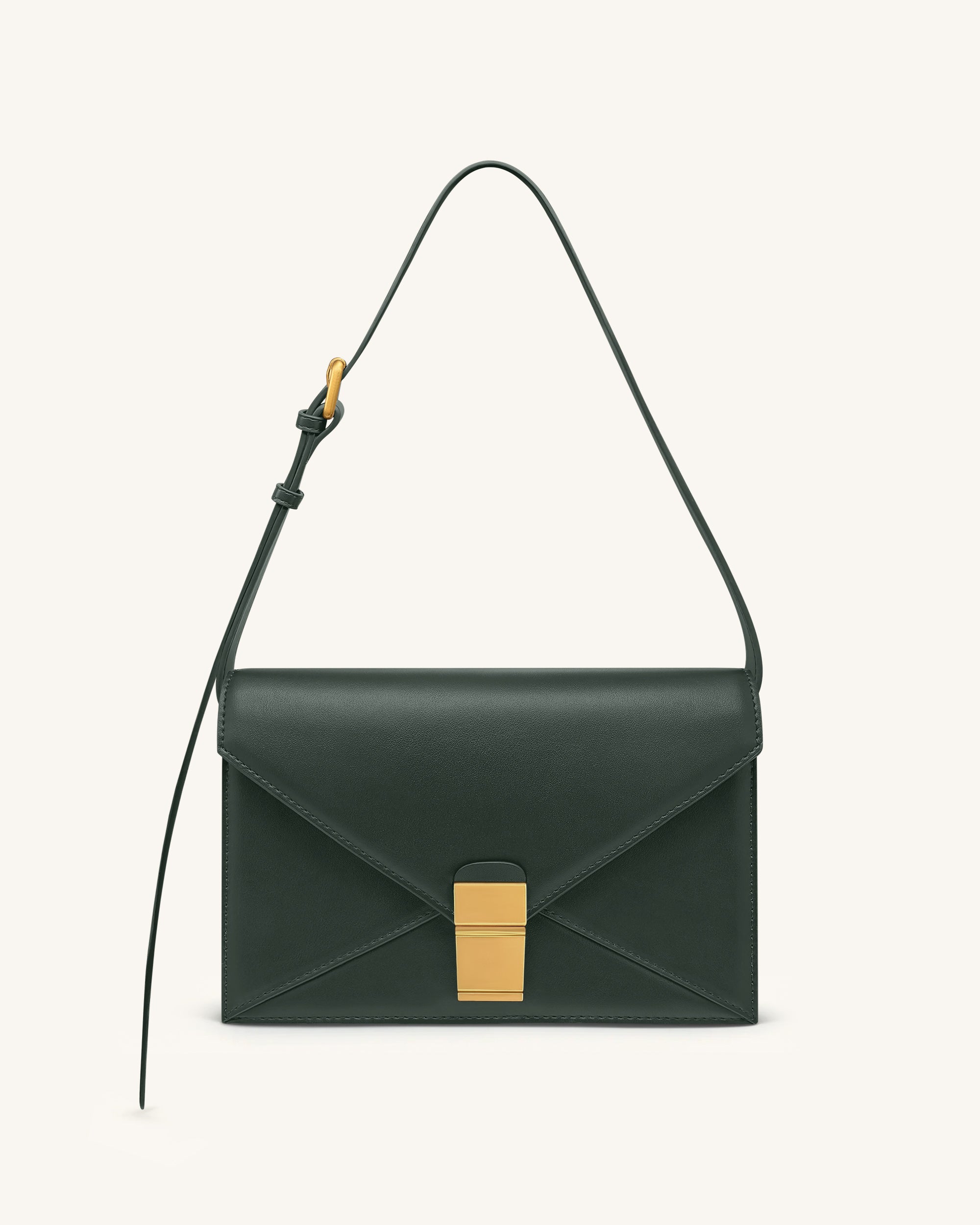 Clio Envelope Crossbody Bag - Dark Green