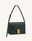 Clio Envelope Crossbody Bag - Dark Green