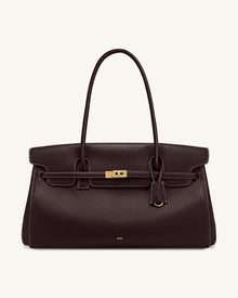 Yara Large Shoulder Bag - Dark Brown