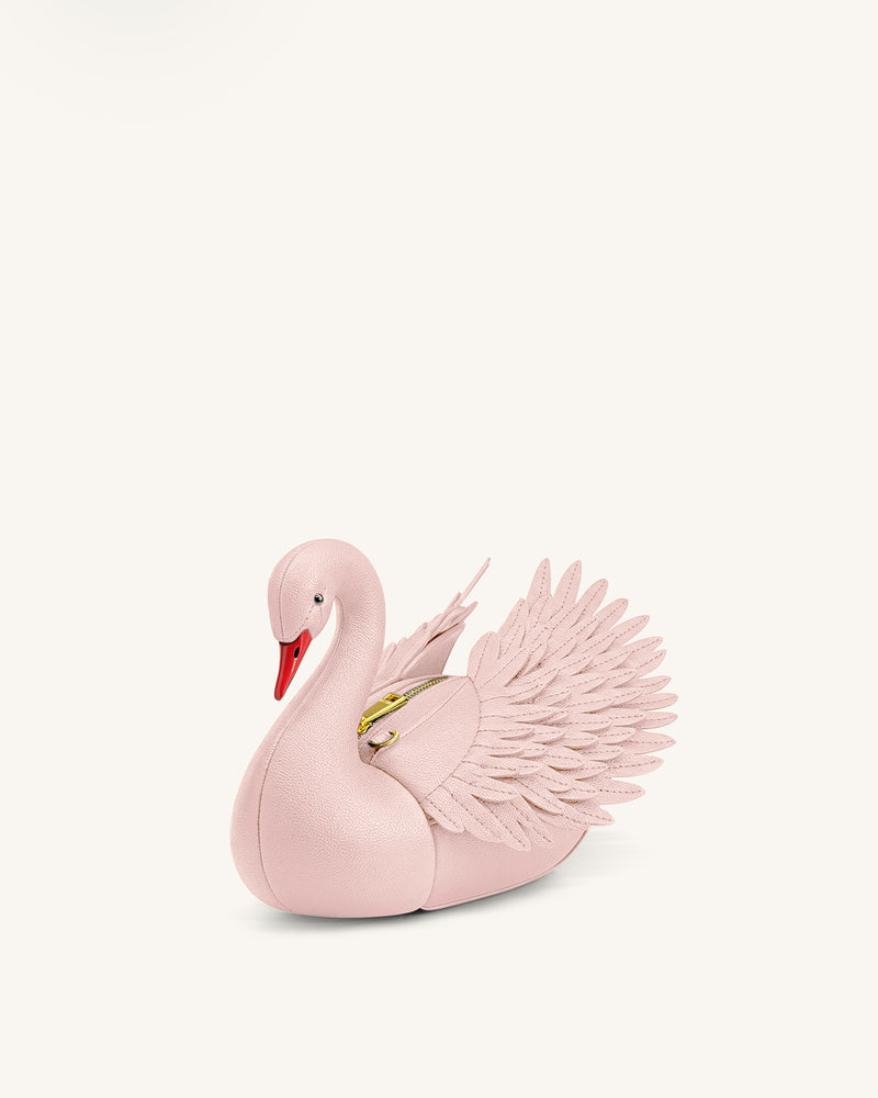 Alani Swan Shaped Crossbody Bag - Light Pink