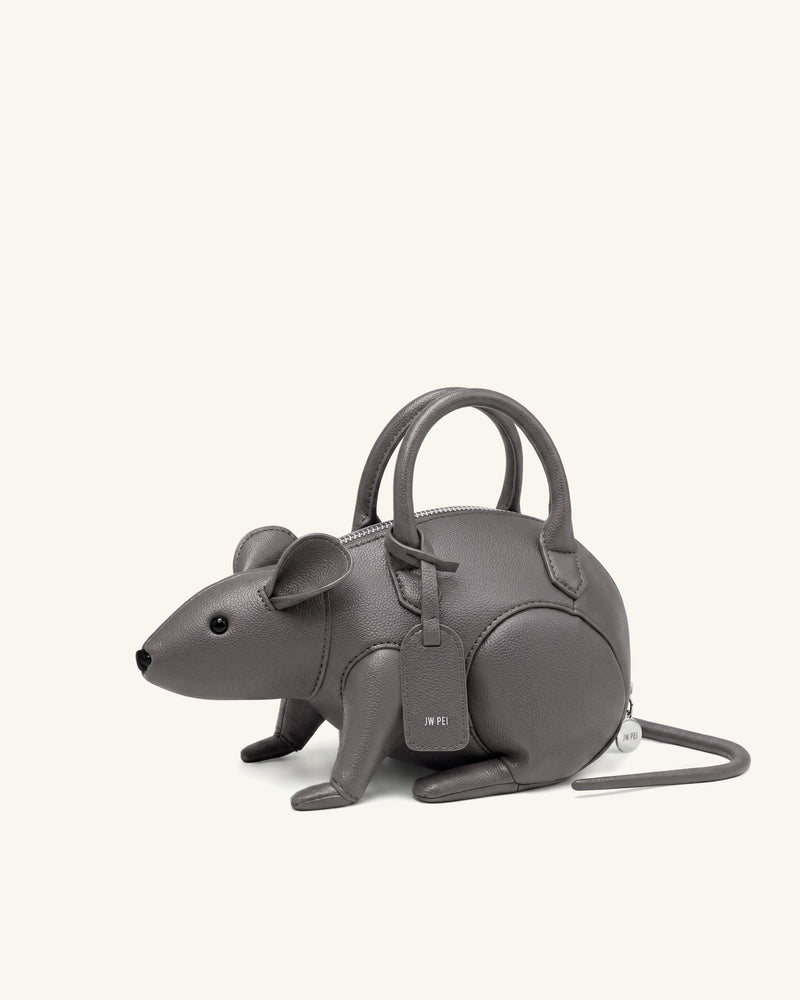 Mia Mouse Top Handle Bag - Gray