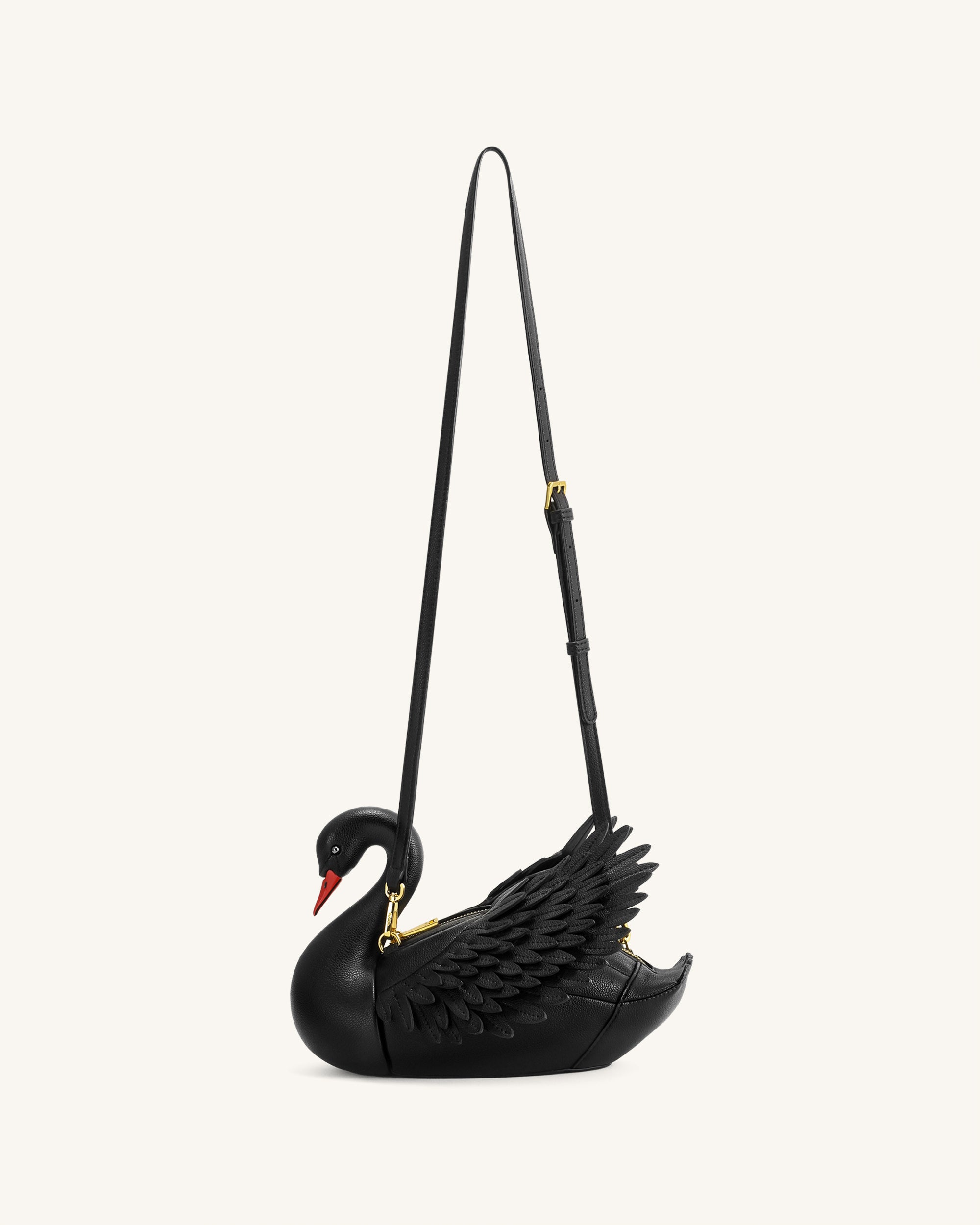 black_swan！！ Alani Swan Shaped Crossbody Bag - Black | JW PEI