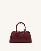 Rosalie Bowler Top Handle Bag - Dark Burgundy