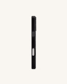 Olive Martini Artificial Crystal Phone Case - Black