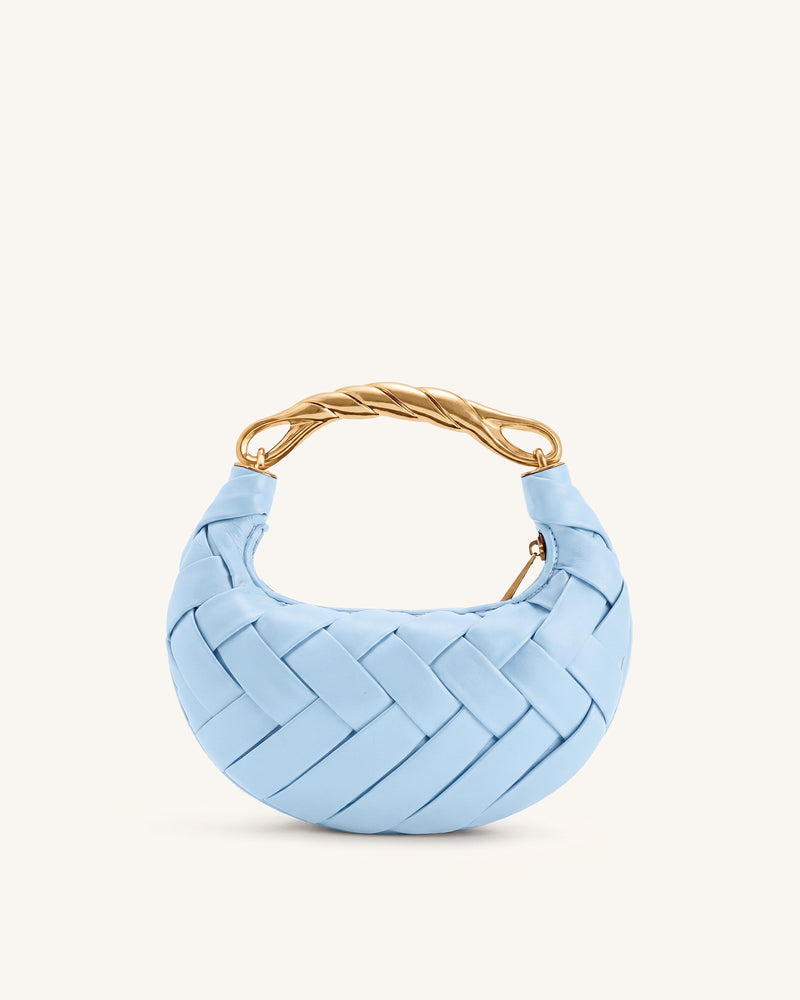 Orla Woven Handbag - Sky Blue