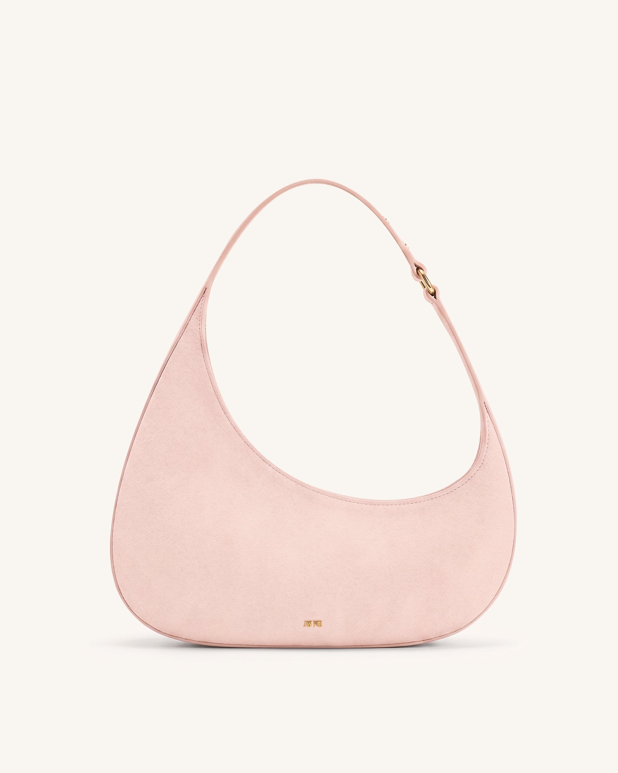 Harlee Faux Suede Shoulder Bag - Pink