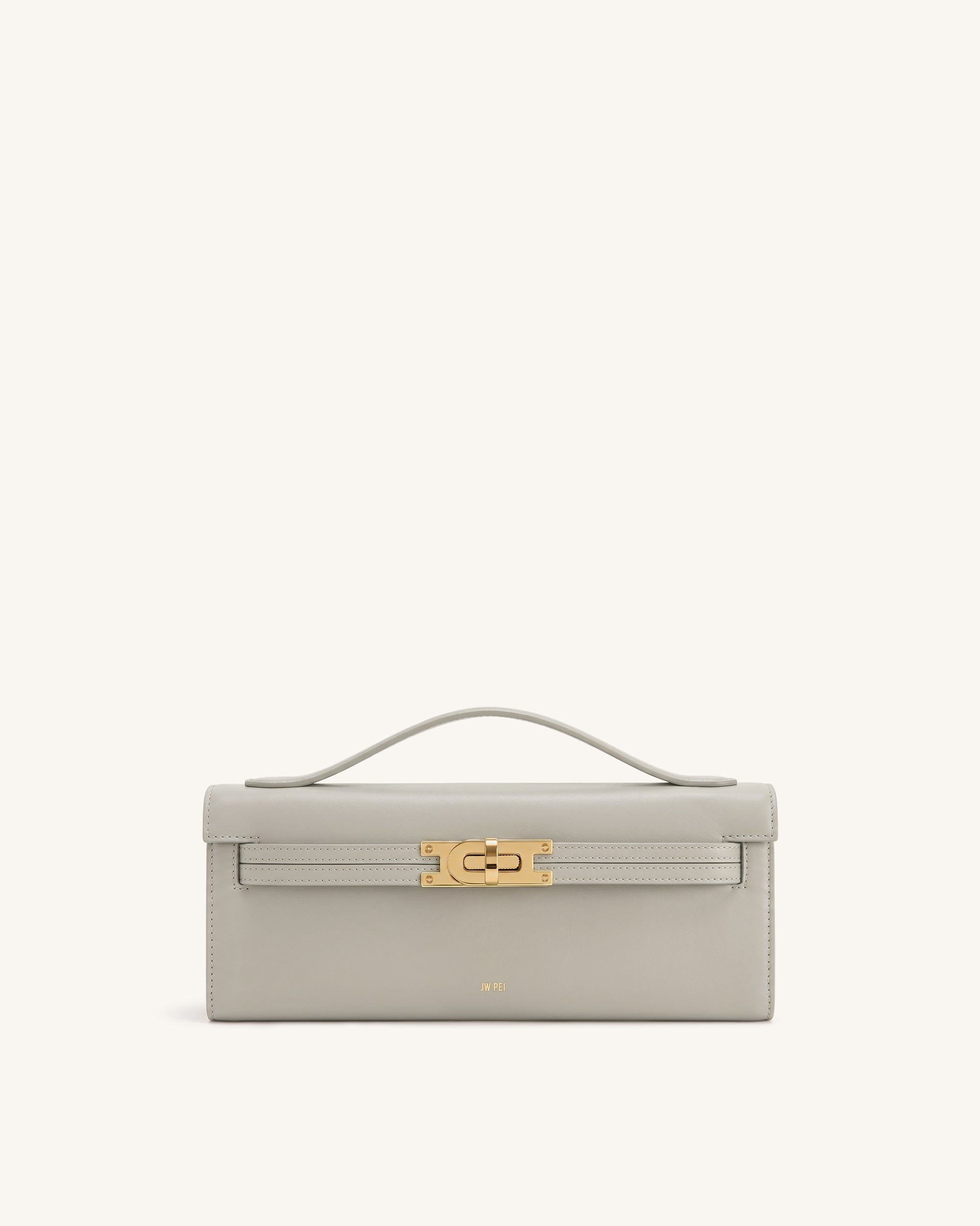 Bria Structured Top Handle Bag - Medium Gray