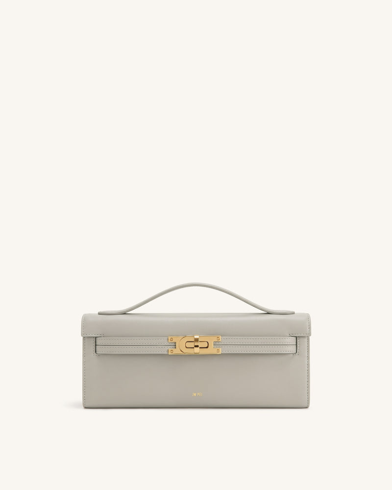Bria Structured Top Handle Bag - Medium Gray