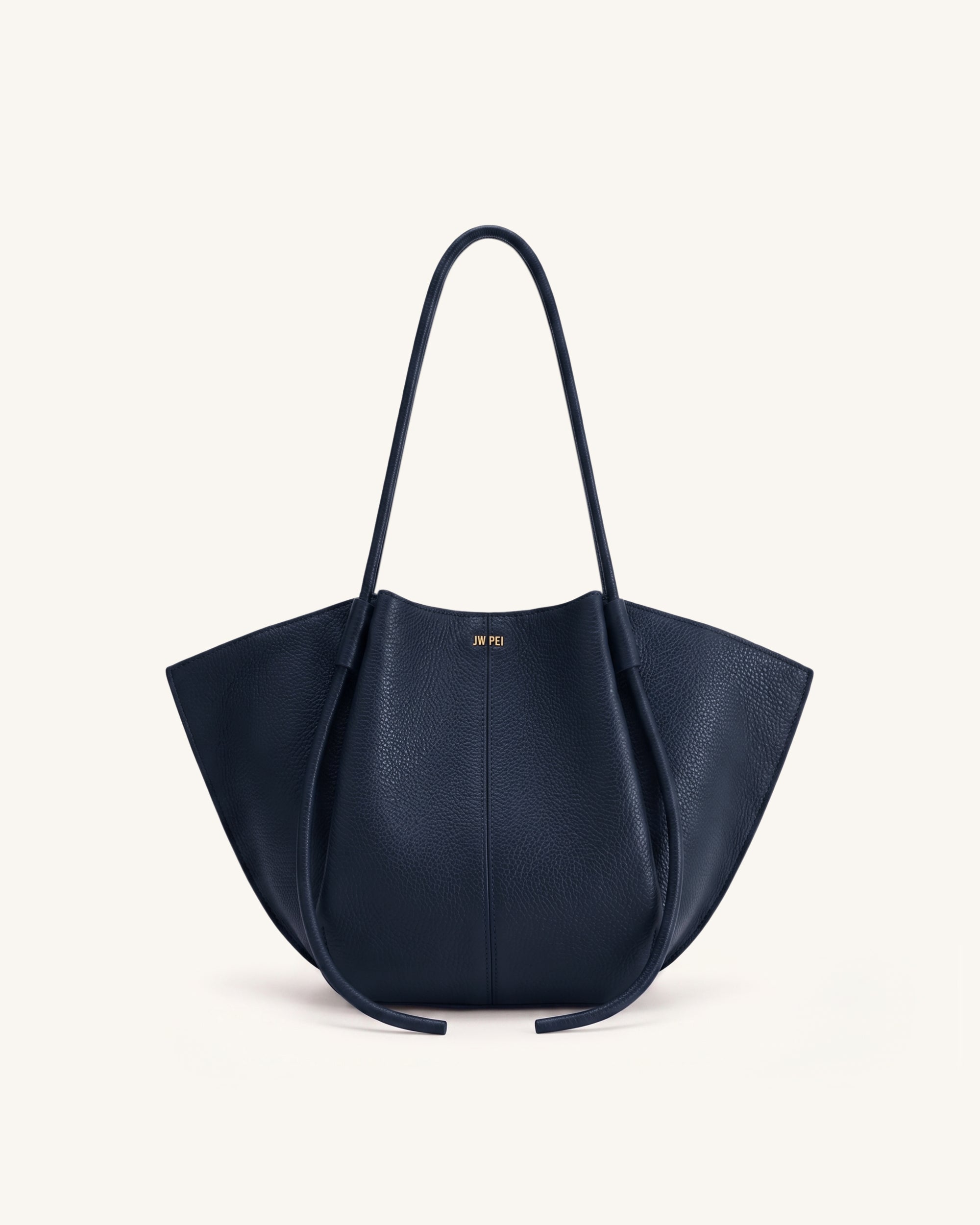 Nala Wide Tote Bag - Navy Blue