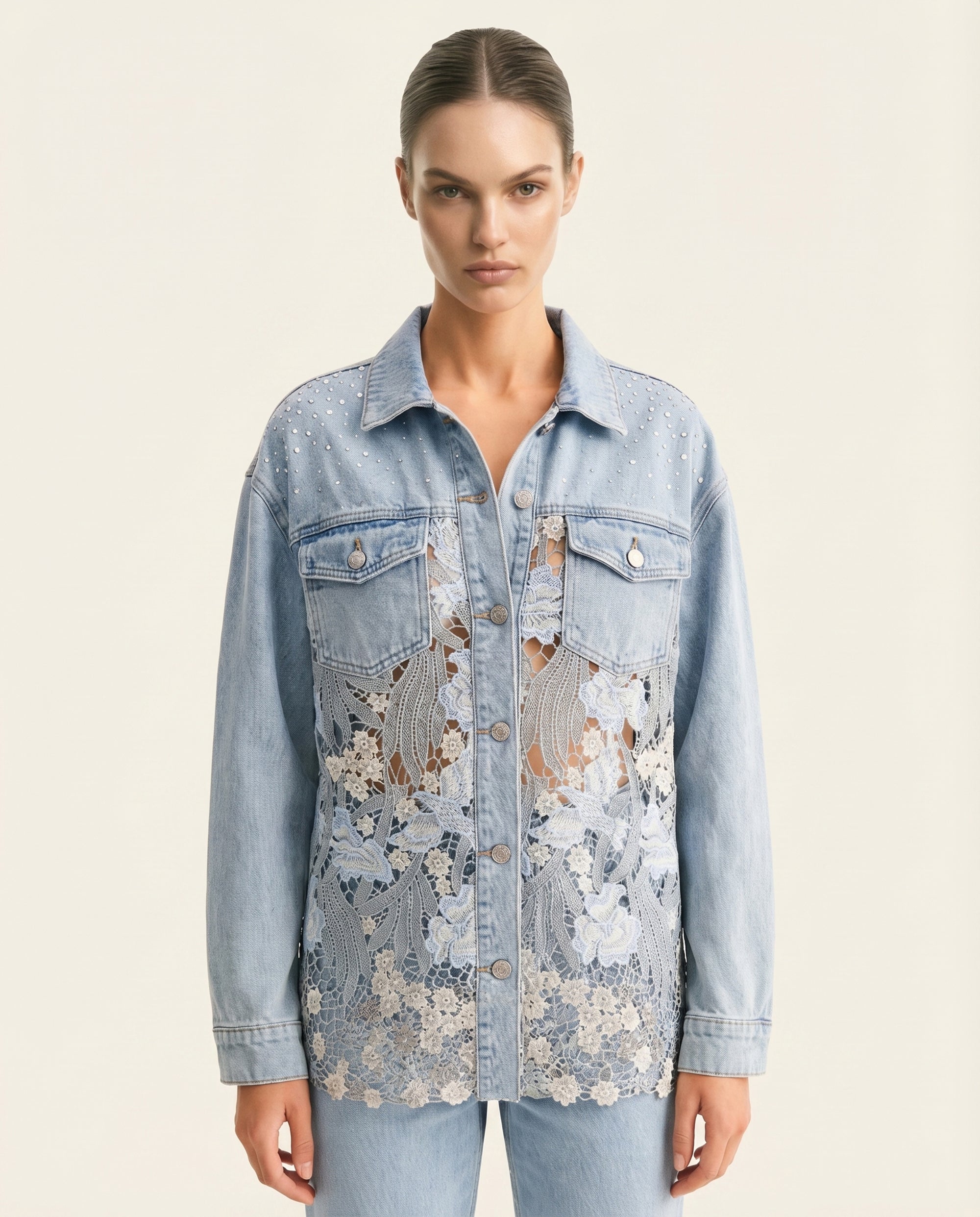 The Double Agent Denim Shirt - Light Blue