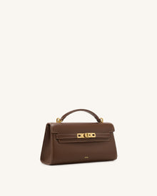 Noor Top Handle Bag - Amber Brown