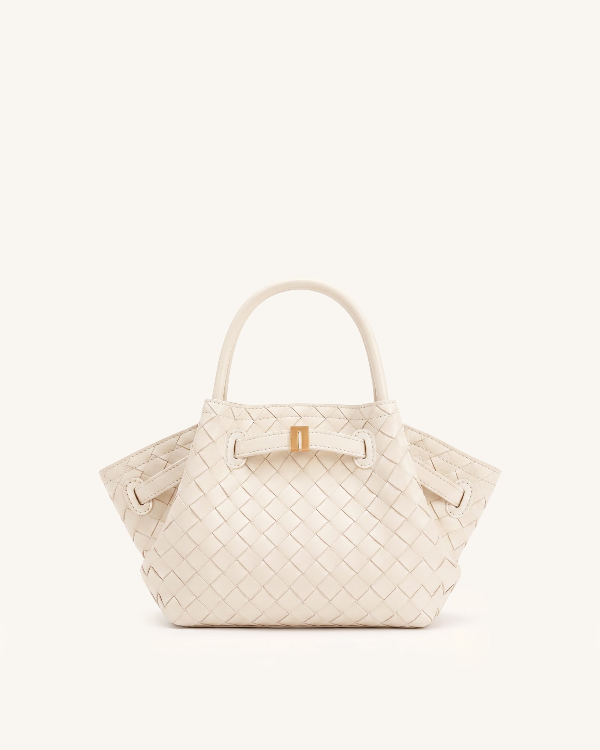 Hana Mini Weave Tote Bag - Ivory