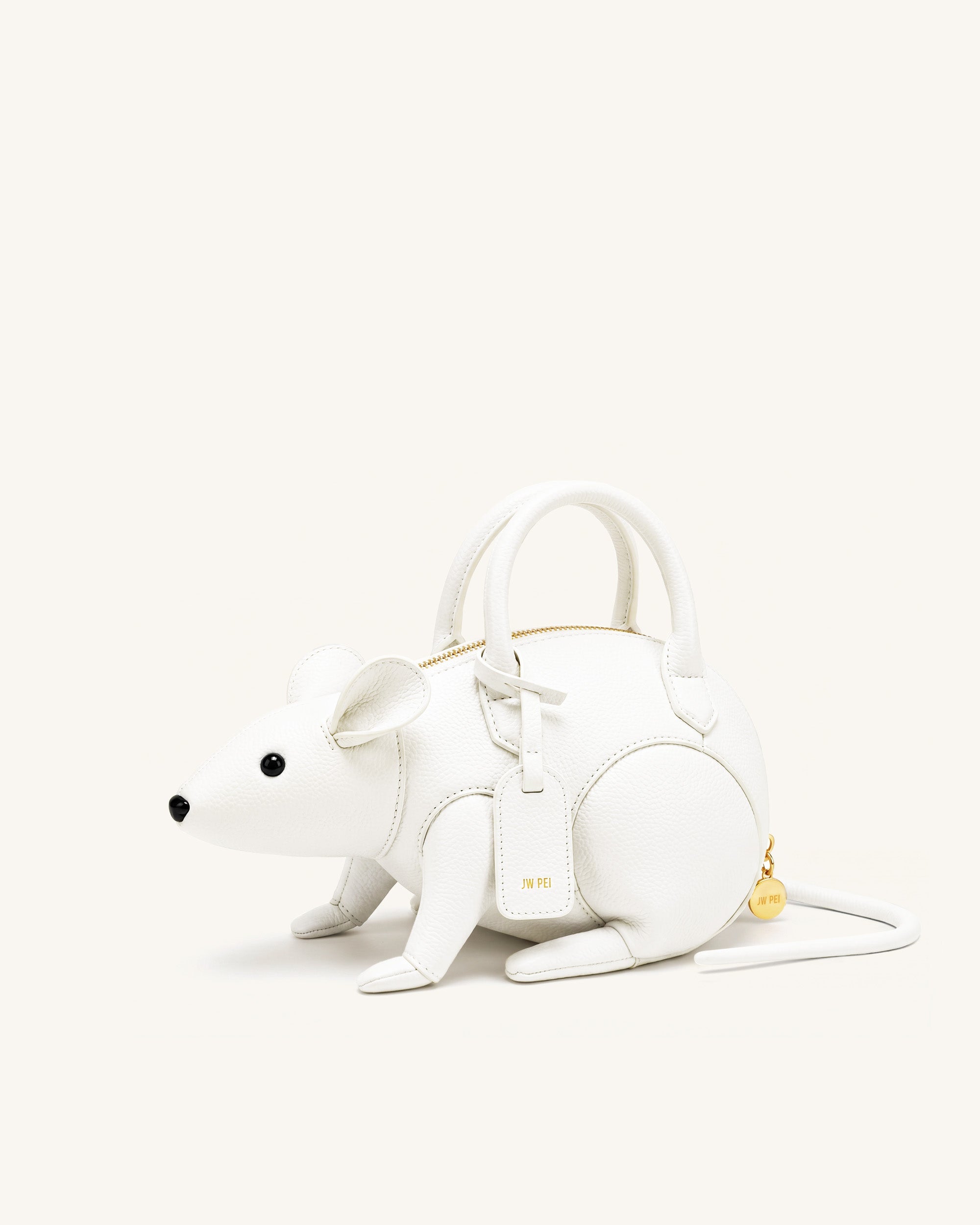 山*p様 ヴィンテージ HTC Mia thing bag レザー ウォレットチ Mia Mouse Top Handle Bag - White | JW PEI