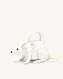 Mia Mouse Top Handle Bag - White