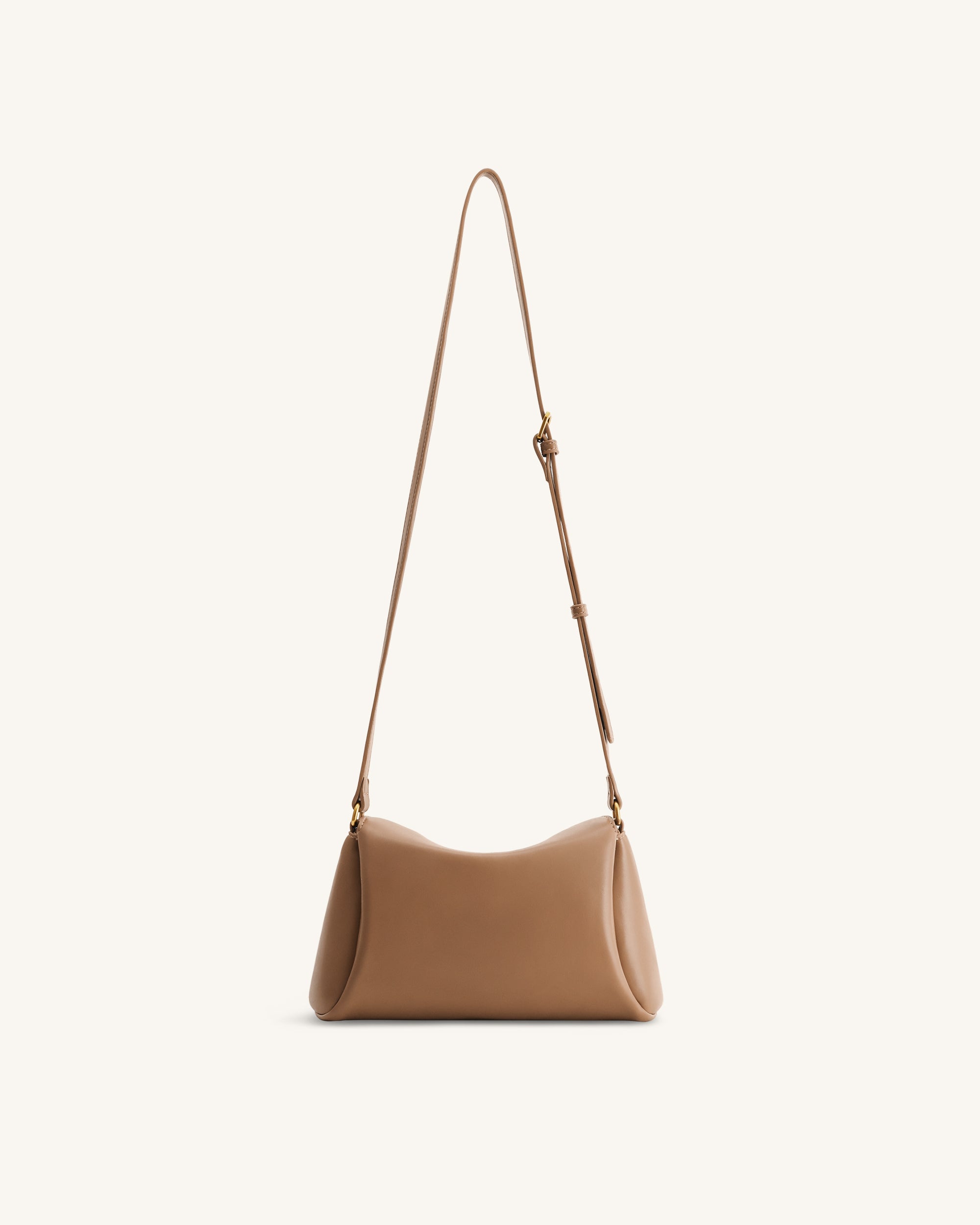 Greta Twist-Lock Crossbody Bag - Brown