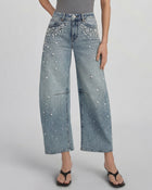 The Debutante Scattered Keepsake Pearl Jeans - Clear Sky Thinking