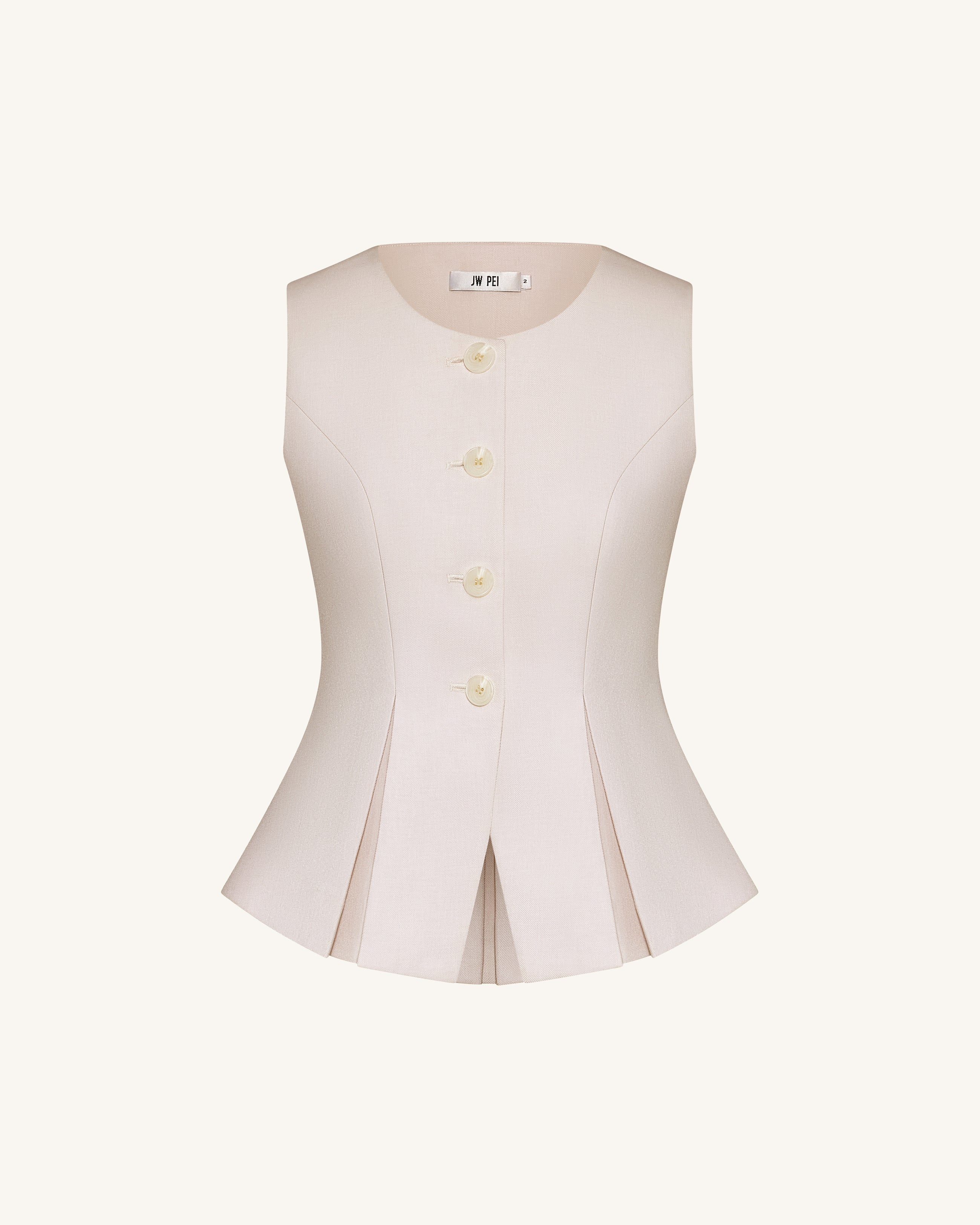 Structured Seam Round - Beige