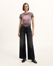 The Shrunken Faded Love T-shirt - Misty Mauve