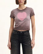 The Shrunken Faded Love T-shirt - Misty Mauve