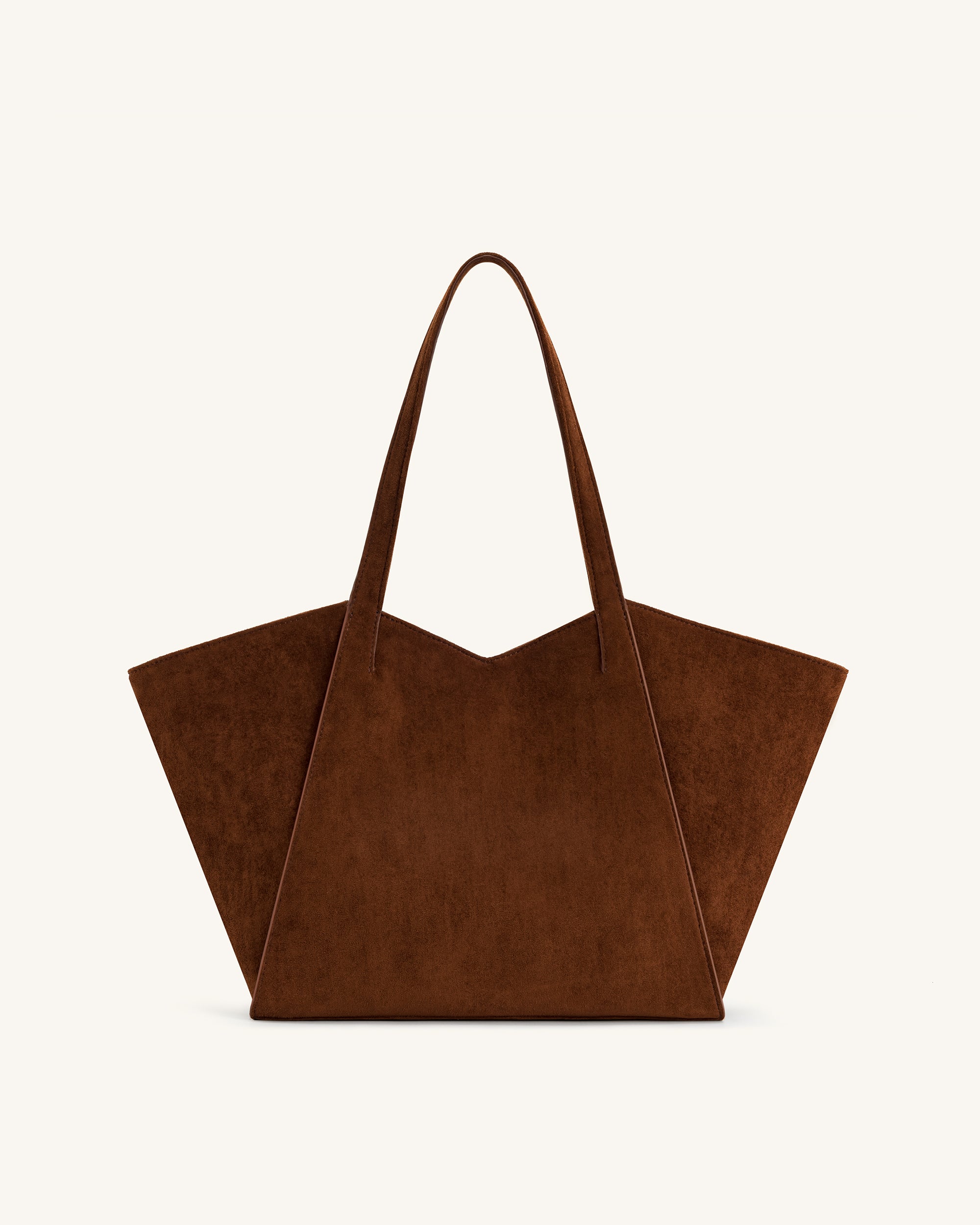 Kiana Large Capacity Tote Bag - Dark Brown | JW PEI