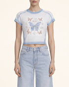 The Pixie Butterfly Graphic Tee - Cloud Blue