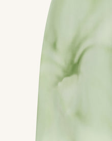 Watercolor Floral Print Strapless Maxi Dress - Green