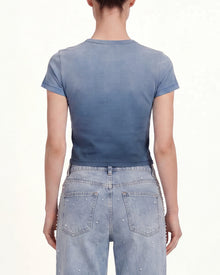 The Glitz Ombre Logo Tee - Pacific Tide