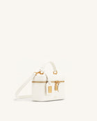 Cleo Box Shape Top Handle Bag - Off-white