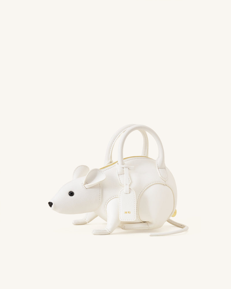 Mia Mouse Top Handle Bag - White