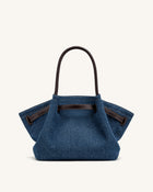 Hana Medium Denim Tote Bag - Blue Denim